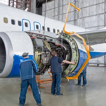 airplane paint booth