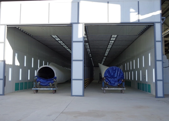 Wind Turbine Towers Paint Booth